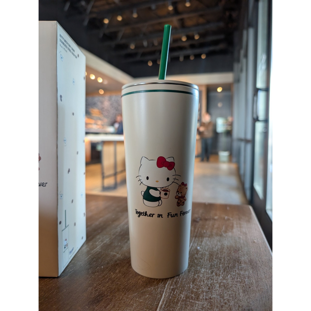 NEW Starbucks Hello Kitty 50th Anniversary Grande Cup 16Oz Limited Edition RARE - Picture 4 of 15